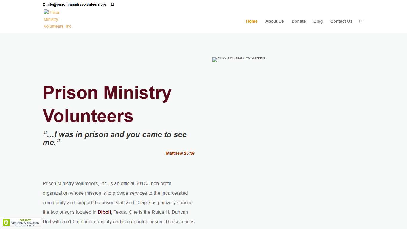 Ministry for Prisoners in Diboll, Texas | Prison Ministry Volunteers