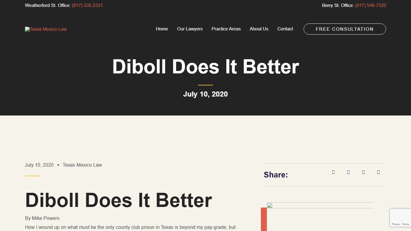 Diboll Does It Better – Texas Mexico Law